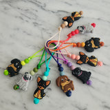 Tirette CHIEN pour fermeture éclair, aide-zip, PUG, CHIHUAHUA, TECKEL