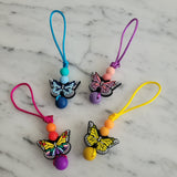 Tirette PAPILLON COLORÉ, pour fermeture éclair, ami-zip