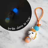 Tirette LICORNE, BRILLE DANS LE NOIR, pour fermeture éclair,aide-zip, identificateur