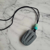 Pendentif FOSSILE, collier pour enfant, mâchouille, accessoire sensoriel, anti-stress, TDAH, TSA