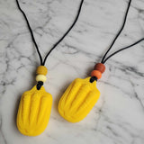 Pendentif FOSSILE, collier pour enfant, mâchouille, accessoire sensoriel, anti-stress, TDAH, TSA