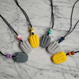 Pendentif FOSSILE, collier pour enfant, mâchouille, accessoire sensoriel, anti-stress, TDAH, TSA