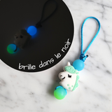 Tirette LICORNE, BRILLE DANS LE NOIR, pour fermeture éclair,aide-zip, identificateur