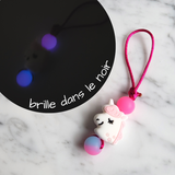 Tirette LICORNE, BRILLE DANS LE NOIR, pour fermeture éclair,aide-zip, identificateur