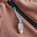 Tirette ARC-EN-CIEL MODERNE pour fermeture éclair, zipette, aide l'autonomie des petit, accessoire sensoriel, bille de silicone (Copie)