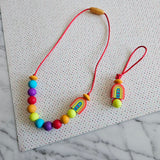 Tirette ARC-EN-CIEL MODERNE pour fermeture éclair, zipette, aide l'autonomie des petit, accessoire sensoriel, bille de silicone (Copie)