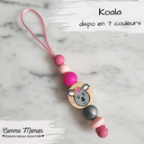 Identificateur KOALA, tirette à fermeture éclair, sac d'école, étui à crayons
