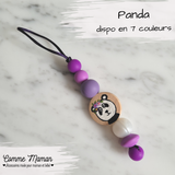 Identificateur PANDA, tirette à fermeture éclair, sac d'école, étui à crayons