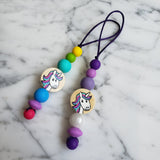 Identificateur LICORNE, tirette à fermeture éclair, sac d'école, étui à crayons