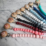 Attache-suce MONOGRAMME, 71 CHOIX de COULEURS, peint à la main, modèle LÉNA, cadeau de shower