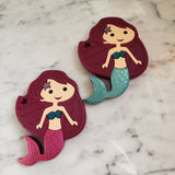 Jouet de dentition SIRÈNE, jouet à mâchouiller,  silicone alimentaire,  poussée dentaire