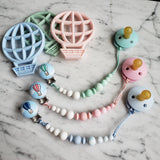 Attache-suce MONGOLFIÈRE, ballon, modèle Henri, cadeau de shower