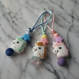 Tirette LICORNE pour fermeture éclair, zipette, aide l'autonomie des petit, accessoire sensoriel, bille de silicone