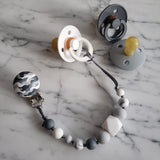 Attache-suce JAMES, camouflage, motif armée, militaire, attache sucette, attache tétine, accessoire pour bébé, cadeau de shower