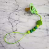 Attache-suce ZIP, attache fermeture éclaire pour la suce, perles de silicone, cadeau de shower, naissance