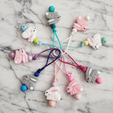 Tirette LAPIN pour fermeture éclair, zipette, lièvre, accessoire sensoriel, bille de silicone