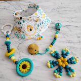 Bavoir ABEILLE, bavoir 3-24 mois, poussée dentaire, cadeau de shower