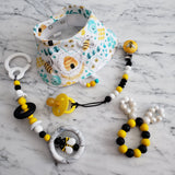 Bavoir ABEILLE, bavoir 3-24 mois, poussée dentaire, cadeau de shower