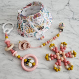 Bavoir PAPILLONS, bavoir 3-24 mois, poussée dentaire, cadeau de shower