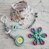 Bavoir PAPILLONS, bavoir 3-24 mois, poussée dentaire, cadeau de shower