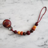 Attache-suce Couronne de feuilles, perles de silicone, cadeau de shower