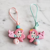 Tirette SIRÈNE pour fermeture éclair, zipette, aide l'autonomie des petit, accessoire sensoriel, bille de silicone