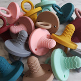 SUCE DE DENTITION en silicone, accessoire de dentition, jouet de dentition en silicone, cadeau de shower  cadeau de naissance