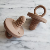 SUCE DE DENTITION en silicone, accessoire de dentition, jouet de dentition en silicone, cadeau de shower  cadeau de naissance