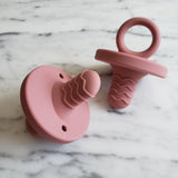 SUCE DE DENTITION en silicone, accessoire de dentition, jouet de dentition en silicone, cadeau de shower  cadeau de naissance