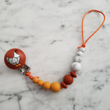 Attache-suce POULE, perles de silicone, cadeau de shower