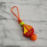 Tirette BATEAU, VOILIER pour fermeture éclair, zipette, aide l'autonomie des petit, accessoire sensoriel, bille de silicone