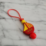 Tirette BATEAU, VOILIER pour fermeture éclair, zipette, aide l'autonomie des petit, accessoire sensoriel, bille de silicone