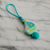 Tirette BATEAU, VOILIER pour fermeture éclair, zipette, aide l'autonomie des petit, accessoire sensoriel, bille de silicone