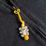 Tirette OURSON pour fermeture éclair, zipette, aide l'autonomie des petits, accessoire sensoriel, bille de silicone