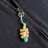 Tirette OURSON pour fermeture éclair, zipette, aide l'autonomie des petits, accessoire sensoriel, bille de silicone