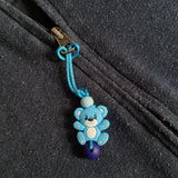 Tirette OURSON pour fermeture éclair, zipette, aide l'autonomie des petits, accessoire sensoriel, bille de silicone