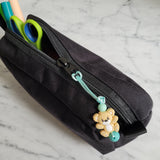 Tirette OURSON pour fermeture éclair, zipette, aide l'autonomie des petits, accessoire sensoriel, bille de silicone