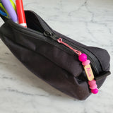 Identificateur PRÉNOM, tirette à fermeture éclair, sac d'école, étui à crayons