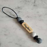 Identificateur PRÉNOM, tirette à fermeture éclair, sac d'école, étui à crayons