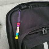 Identificateur PRÉNOM, tirette à fermeture éclair, sac d'école, étui à crayons