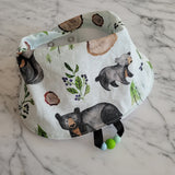 Bavoir OURSONS GOURMANDS, bavoir 3-24 mois, poussée dentaire, cadeau de shower