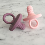 SUCE DE DENTITION en silicone, accessoire de dentition, jouet de dentition en silicone, cadeau de shower  cadeau de naissance