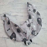 Bavoir BOSTON, bavoir 3-24 mois, poussée dentaire, cadeau de shower