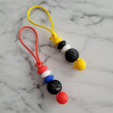 Tirette HOCKEY pour fermeture éclair, zipette, aide l'autonomie des petits, accessoire sensoriel, bille de silicone