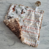 Doudou réconfort  ANIMAUX BOHO, mini doudou, fausse fourrure, accessoire pour bébé, cadeau de shower