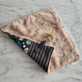 Doudou réconfort LÉOPARD TROPICAL, mini doudou, fausse fourrure, accessoire pour bébé, cadeau de shower