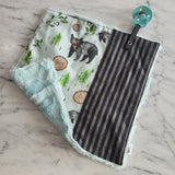 Doudou réconfort OURSON GOURMAND, mini doudou, fausse fourrure, accessoire pour bébé, cadeau de shower