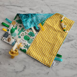 Doudou étiquettes LAMAS ET CACTUS, mini doudou, doudou sensorielle, bille de dentition, accessoire pour bébé, cadeau de shower