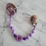 Attache-suce DAISY, Attache-suce personnalisée, petite fleur, cadeau de shower