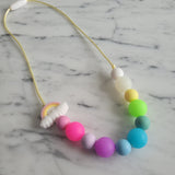 Collier pour enfant ARC-EN-CIEL, brille dans le noir